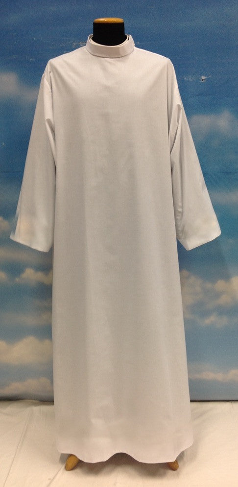 Plain No-Pleat Alb | Zipper Closure | Poly/Cotton | Volume Discount
