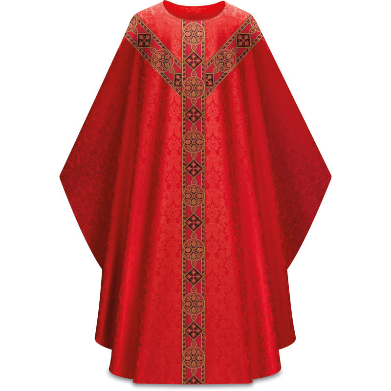 #5290 Damask Gothic Chasuble Woven Galoon