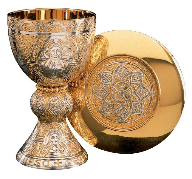 #2330 "The Tassilo" Chalice & Paten | 7 1/2", 18oz. | Multiple Finishes Available