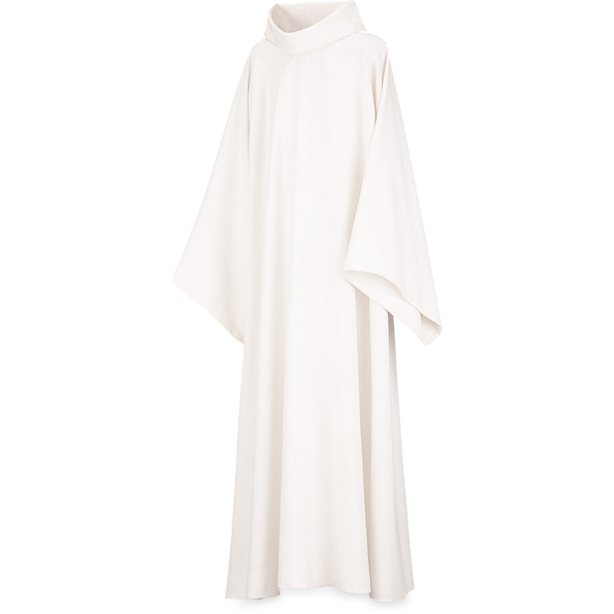 #4454 Monastic Style Alb | Pullover | White | 100% Polyester