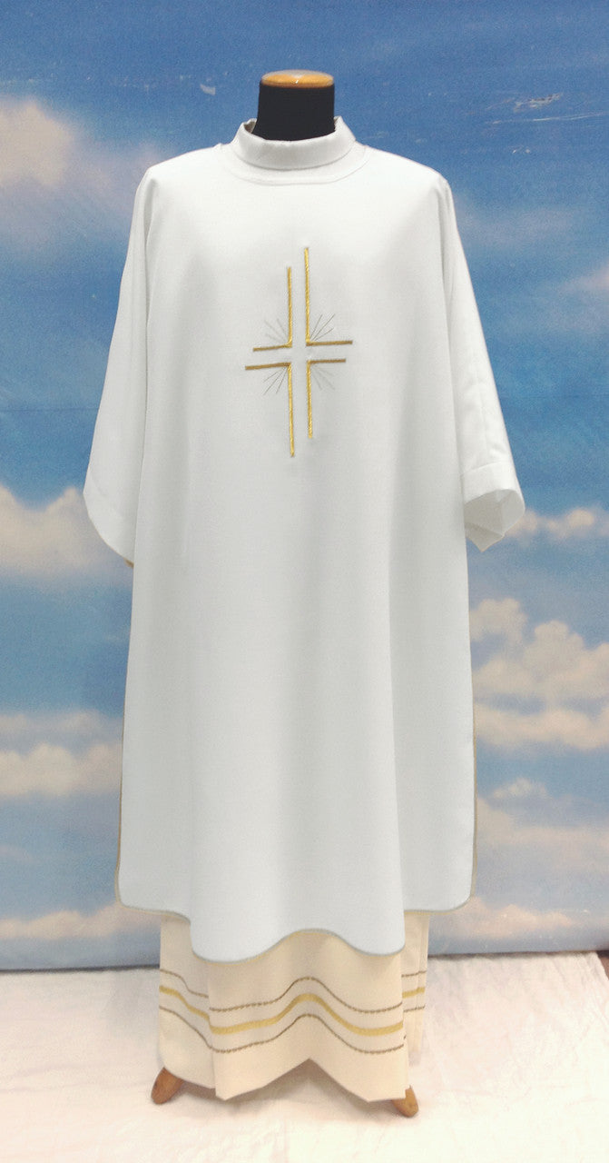 #881 Embroidered Cross Dalmatic | 100% Poly | All Colors