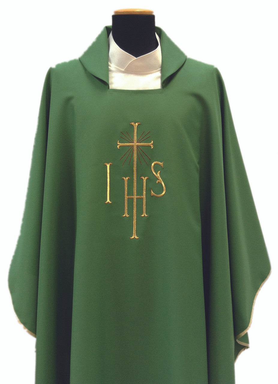 #220 IHS Chasuble | Square Collar | 100% Poly | All Colors | Buy 4 Get 1 Free!