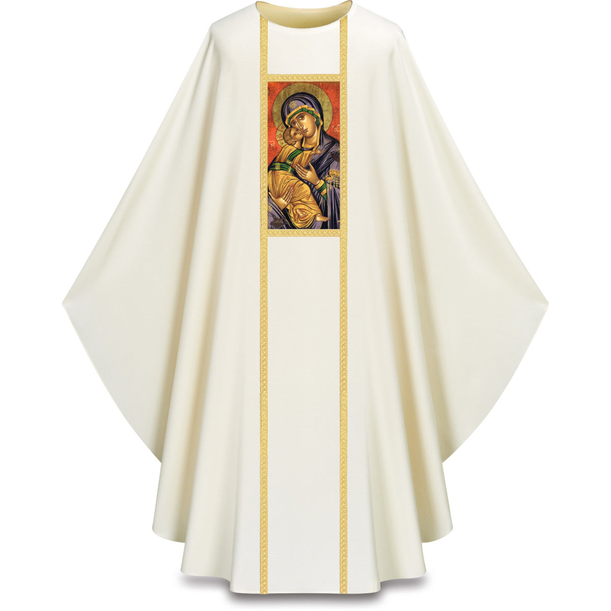 #5379 Our Lady of Perpetual Help Gothic Chasuble | Plain Collar | 100% Polyester