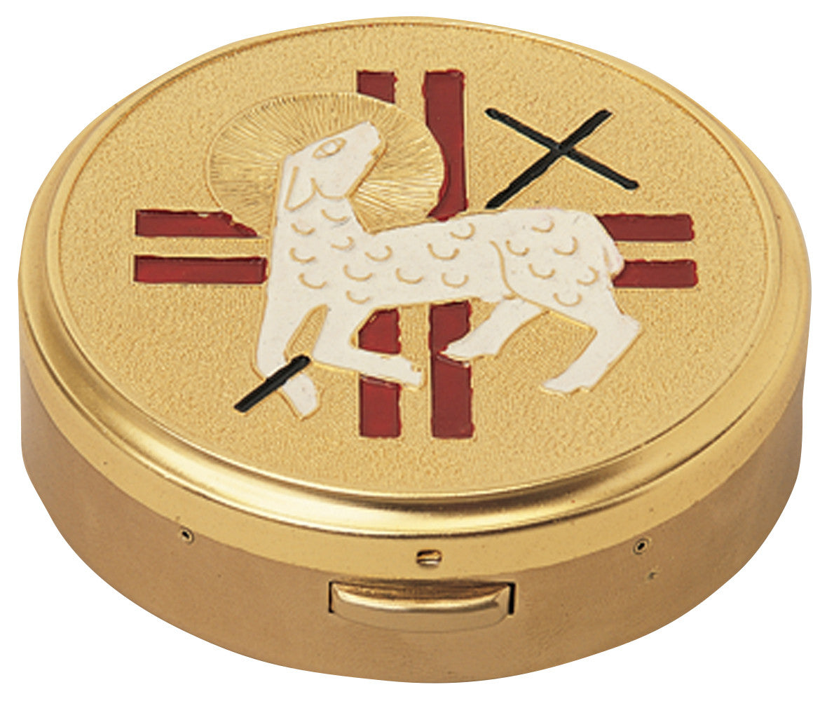 Lamb and Cross Hospital Pyx | Holds 60 Hosts