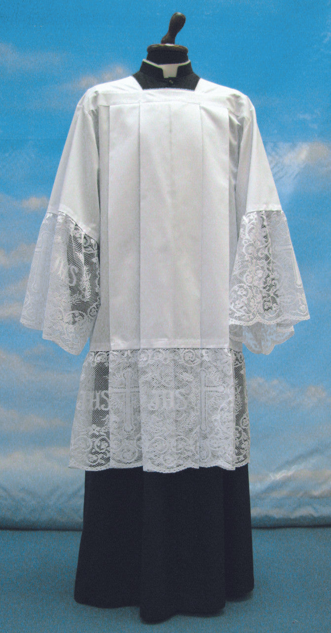 #955 IHS Lace Surplice | Mixed Cotton
