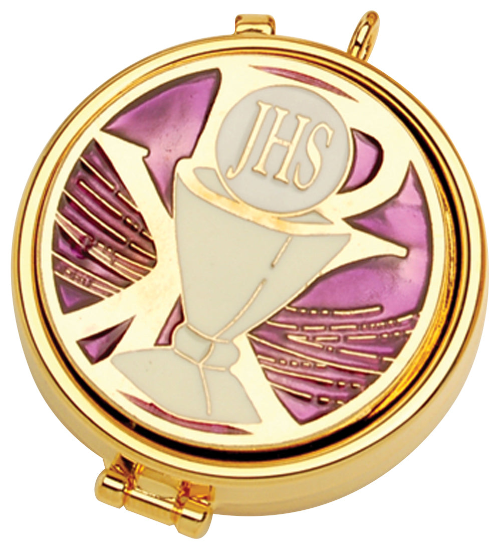 #K82 Enameled IHS Pyx