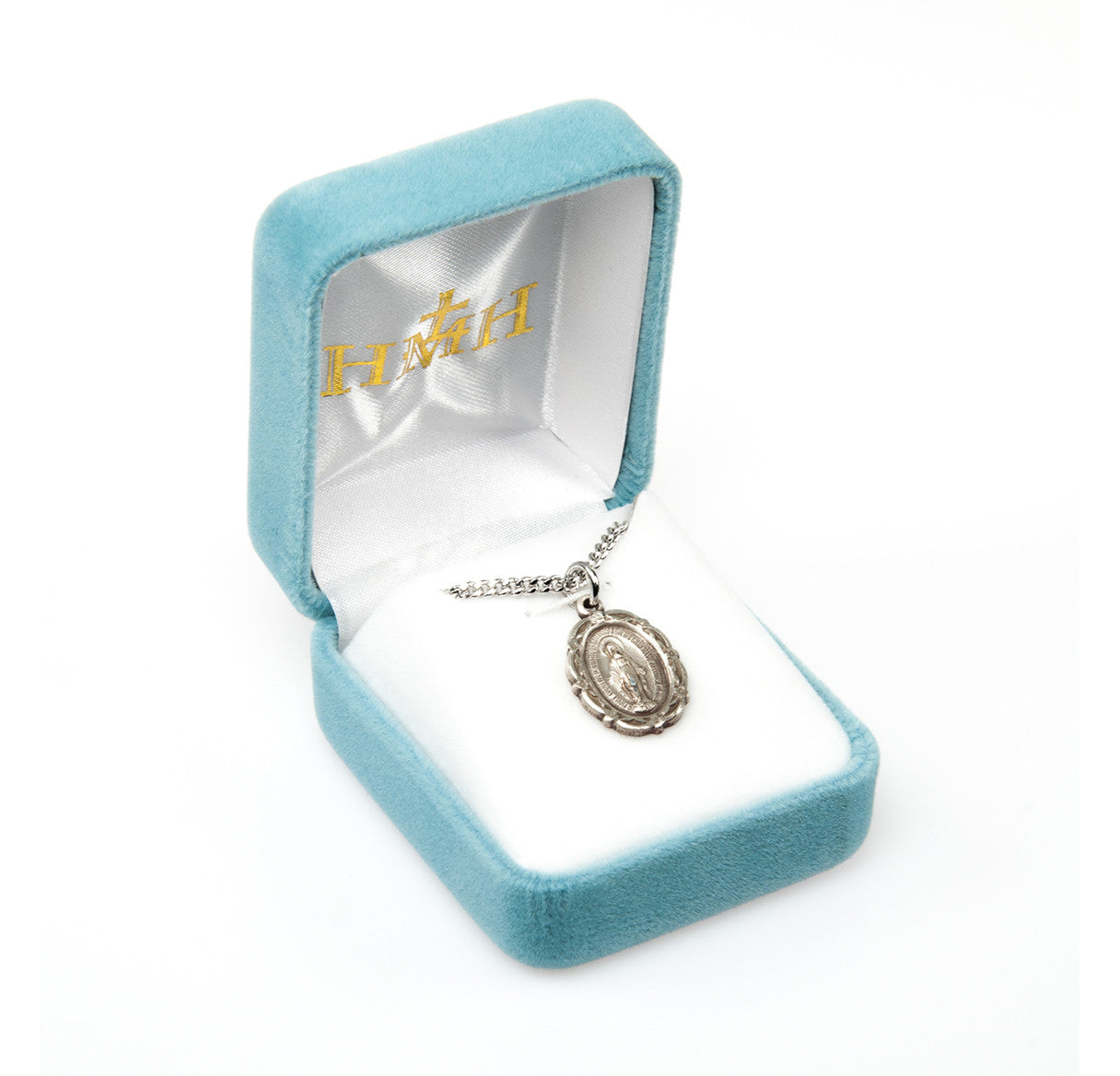 Sterling Silver Oval Miraculous Medal