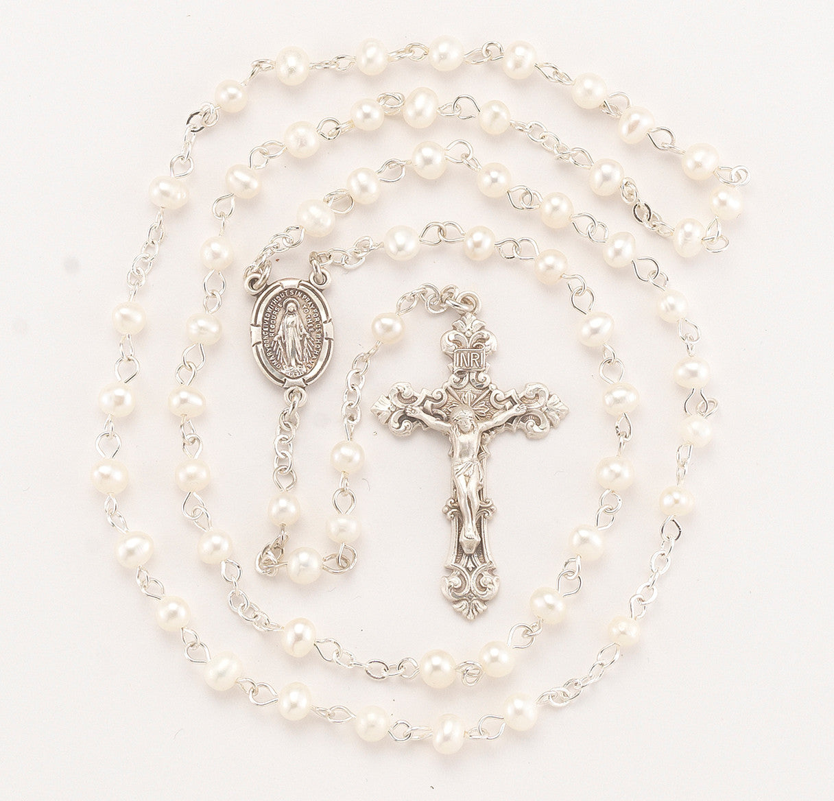 White Freshwater Pearl Rosary | 5mm Beads