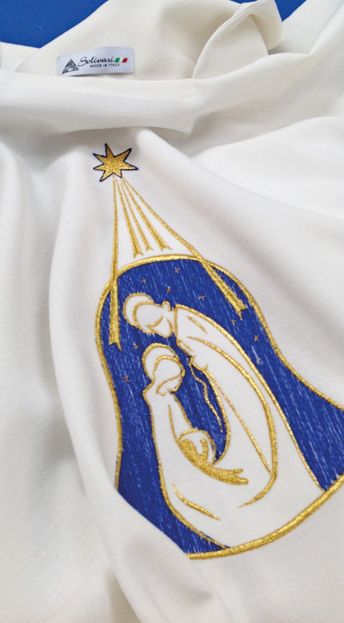 #706 Christmas Chasuble | Square Collar | 100% Polyester