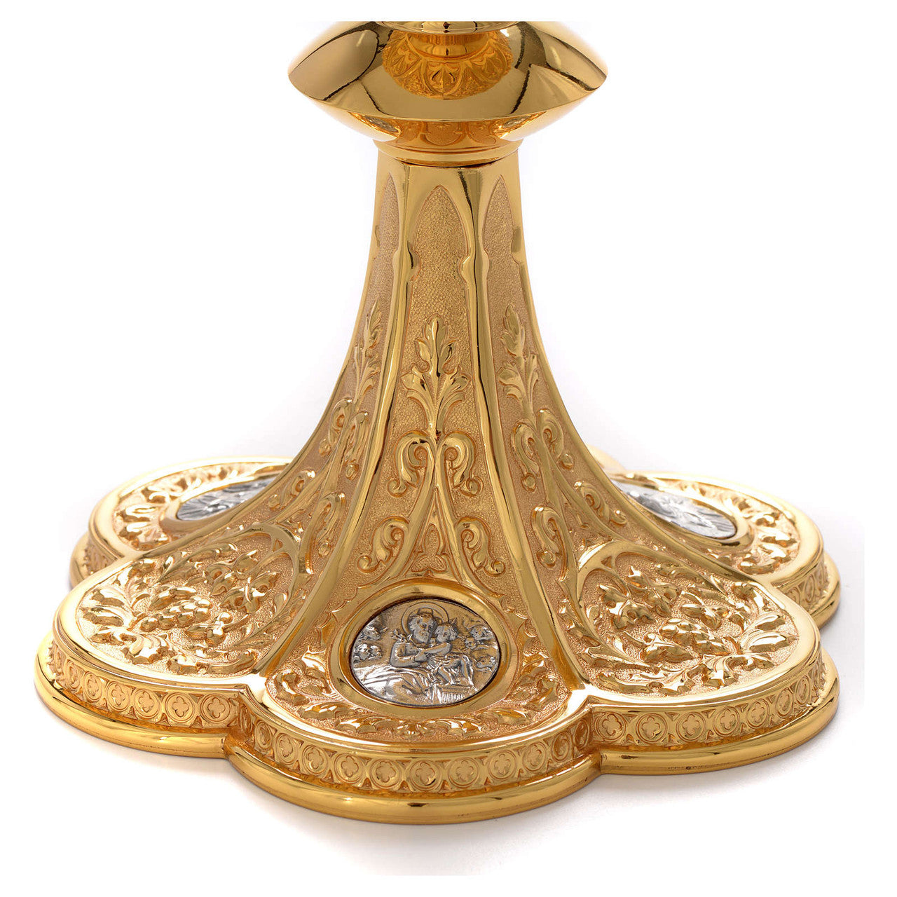 #5060 Medallion Chalice & Paten | 8", 12oz. | Multiple Finishes Available