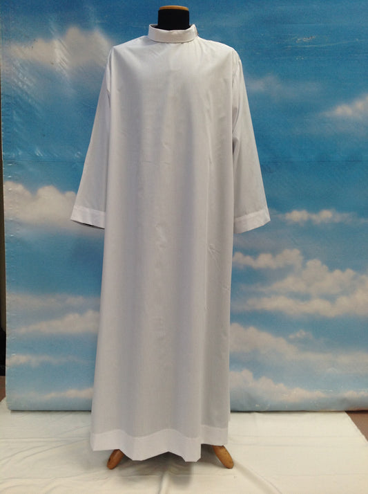 Plain No-Pleat Alb | Zipper Closure | Poly/Cotton | Volume Discount
