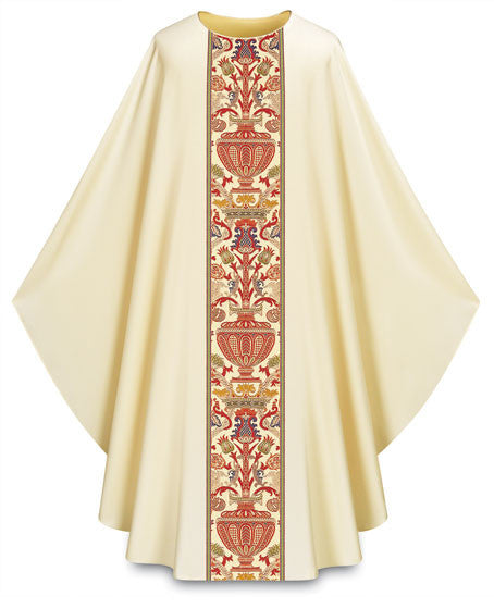 #2749 Regina Coronation Gothic Concelebrants Chasuble | Plain Neck | Poly/Viscose | All Colors
