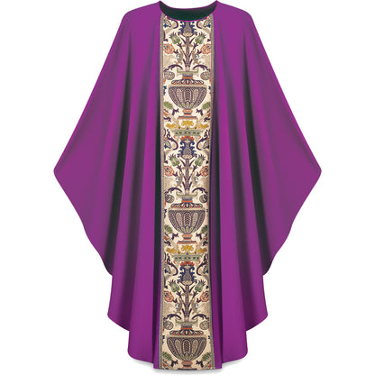#2749 Regina Coronation Gothic Concelebrants Chasuble | Plain Neck | Poly/Viscose | All Colors