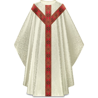 #5290 Damask Gothic Chasuble Woven Galoon