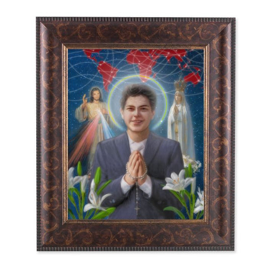 St. Carlo Acutis Art-Deco Framed Art