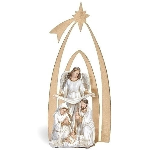 #137305 Holy Family Metal Arch Figure