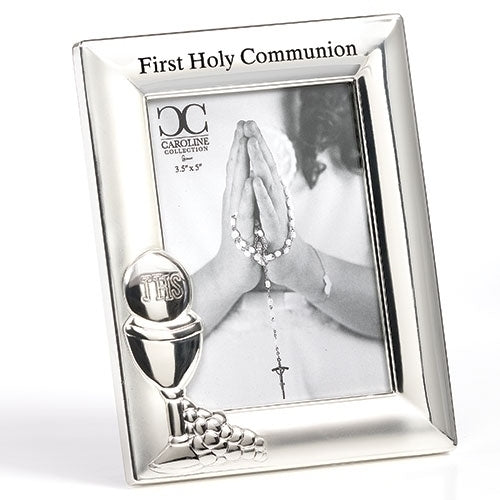 Silver First Holy Communion Frame