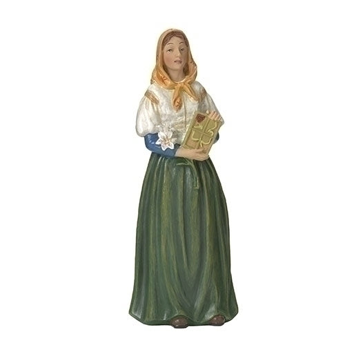 St Dymphna Resin Figure