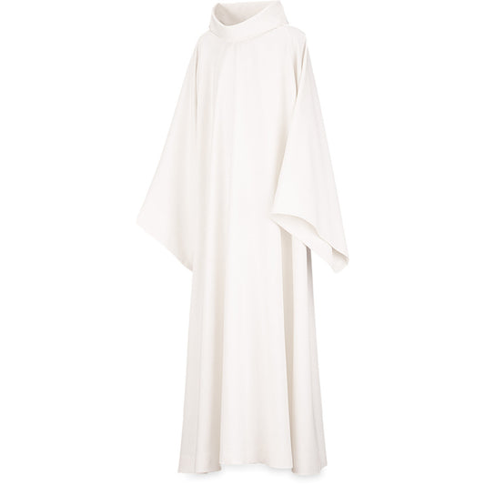 #4454 Monastic Style Alb | Pullover | White | 100% Polyester