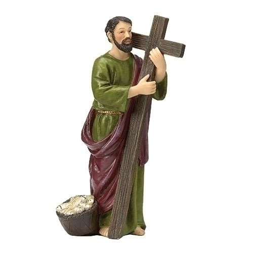 4" Saint Andrew Figure & Prayer Card