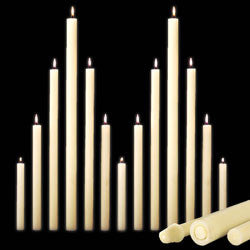 1-1/2" Diameter Altar Candles | 51% And 100% Beeswax