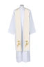 #104PEL Overlay Stole Gold Decoration Cross and Ear of Wheat