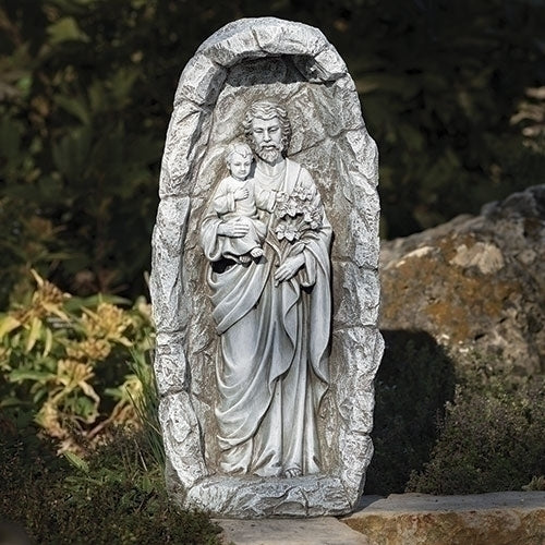 #60637 St. Joseph LED Solar Garden Statue 19"