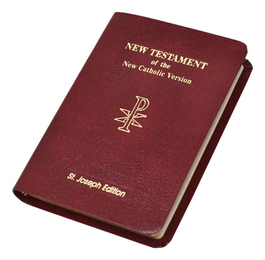St. Joseph New Catholic Version New Testament | Burgundy Leather | Vest Pocket Edition