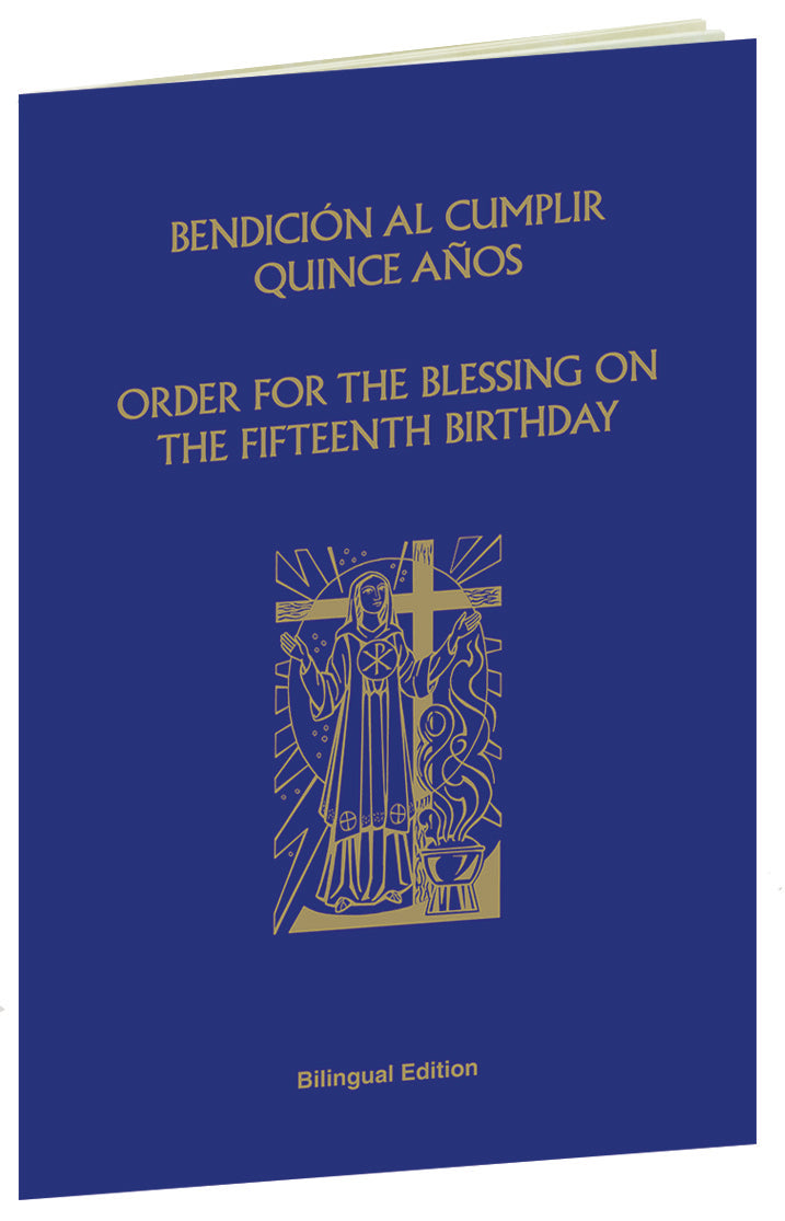 #7024/04 Order for the Blessing on the Fifteenth Birthday Bilingual (Blue)