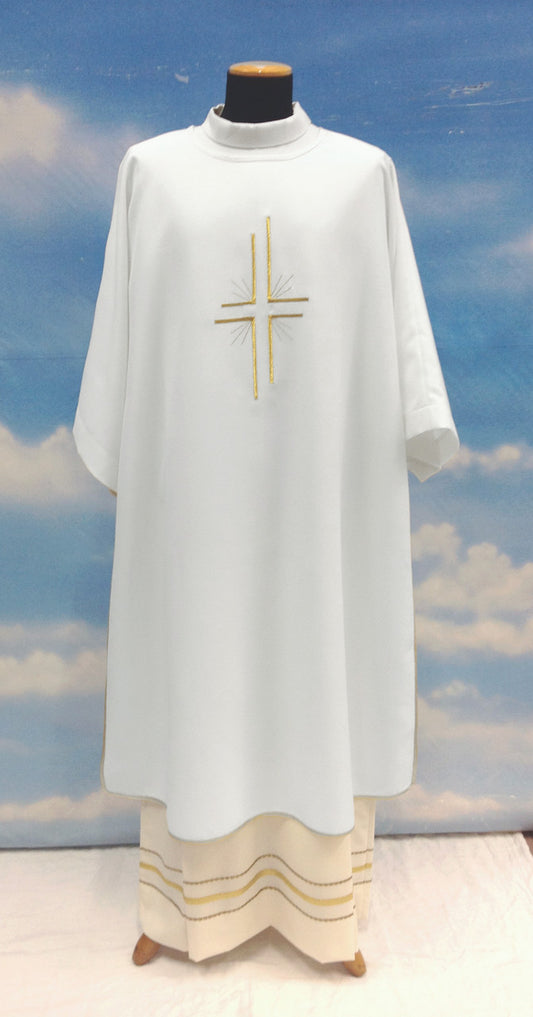 #881 Embroidered Cross Dalmatic | 100% Poly | All Colors