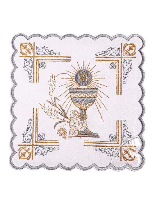 #163 Embroidered Chalice Linen Set