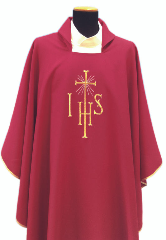 #220 IHS Chasuble | Square Collar | 100% Poly | All Colors | Buy 4 Get 1 Free!