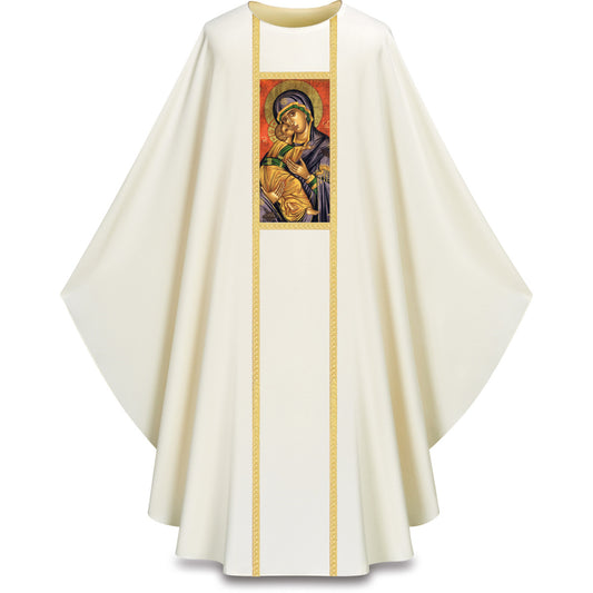 #5379 Our Lady of Perpetual Help Gothic Chasuble | Plain Collar | 100% Polyester