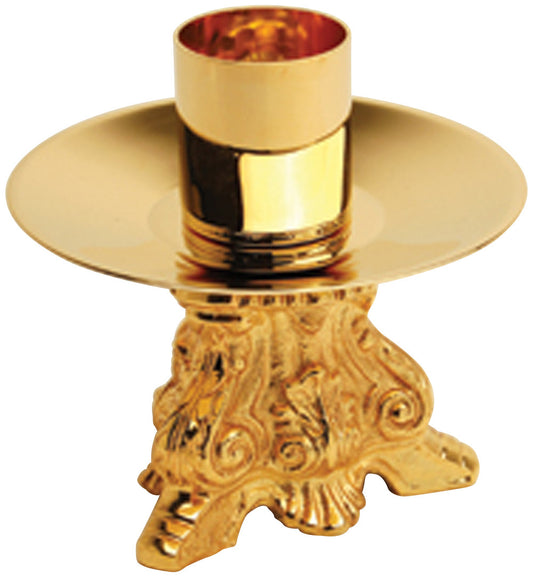 K8 Altar Candlestick | 3 1/4"H | 24K Gold Plated