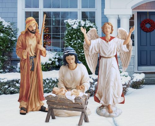 #RLN059 Real Life Outdoor Nativity, 4 Piece