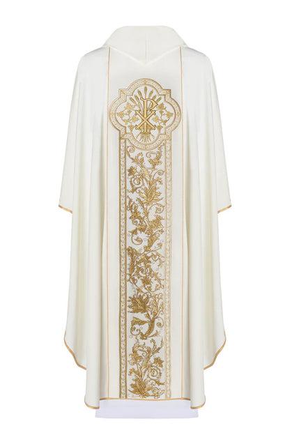 Sacred Heart of Jesus Embroidered Chasuble | Roll Collar | 100% Polyester | All Colors