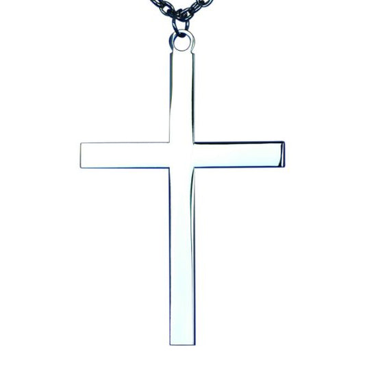 #L-04 Silver Plated Pectoral Cross 3"