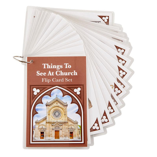 #L0374 Things to See at Church Flip Card Set