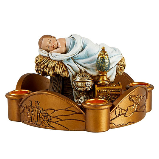 #L6409 Christ Child Nativity Candleholder