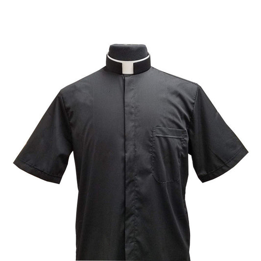 Solivari Short Sleeve Black Tonsure Shirt